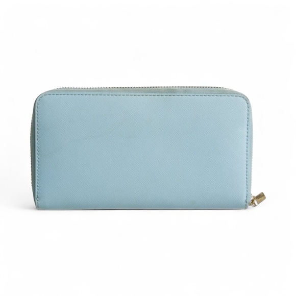 Tory Burch Sky Blue Zip Wallet - Picture 3 of 13